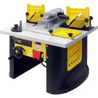 Fartools – Défonceuse sur table 1500W – Vitesse variable 8000-28000tr/min – Profondeur de coupe 0-40mm – Table 600x460mm – Pince Ø6-8-12mm