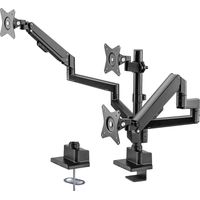 My Wall HL 51-3 L Support de table pour écran 3 Écran(s) 43,2 cm (17) - 76,2 cm (30) noir rotatif, inclinable, réglab