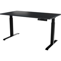 BUREAU ÉLECTRIQUE RÉGLABLE NOOM LONG DESK MOTION 150 PIEDS NOIRS PLAN ANTHRACITE MOON