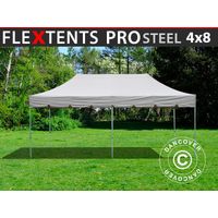 Faltzelt FleXtents PRO Steel "Peaked" 4x8m Latte