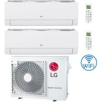 Klimaanlage LG Dualcool Libero Smart R32 Wifi Dual Split Dual Inverter 9000 + 12000 BTU mit E.U. MU3R19 Klasse A+++/A++ NEU 2026
