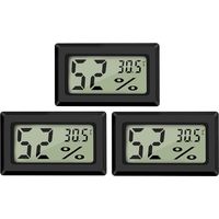 Mini-Digital-LCD-Thermometer, Hygrometer, Temperatur, Luftfeuchtigkeit -50–70 , 10–99 % relative Luftfeuchtigkeit, tragbares Thermo-Hygrometer, Anzeige für Büro, Küche, Humidore, Reptilien-Inkubatoren