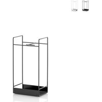 Portaombrelli in metallo opaco design moderno Masu - Nero