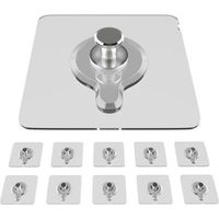 10 x Self-Adhesive Transparent Picture Hooks without Drilling, for Picture Pictures, Mirrors, Frames and Garlands