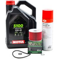Kit Entretien Vidange pour KAWASAKI GT 550 de 1983 à 1994 - MOTUL 5100 10W40 4L