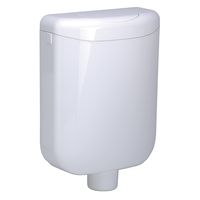 Tampon de chasse ecoLux, avec arrêt automatique, isolation contre la condensation, bras de fixation 1, 6l, blanc