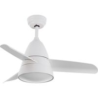 Deckenventilator Lautlos Industrial Weiss 91cm DC-Motor Weiß CCT Mit Licht, RF-Fernbedienung, Wifi: False