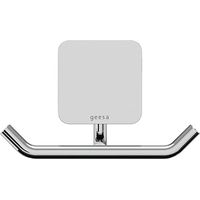 Geesa Handtuchhaken Wand Topaz doppelt Badetuchhaken zum Bohren, chrom