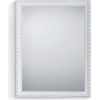 Specchio Loreley 34x45 cm Bianco Cornice Legno Vintage