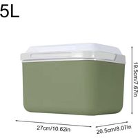 Seau à glace isolé, glacière, seau à glace alimentaire isolé - Glacière à glaçons de grande capacité de 5 l pour les vacances, isolation de camping en plein air