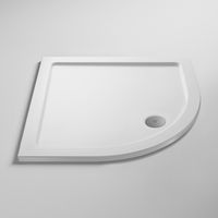 Nuie Pearlstone White Quadrant Shower Tray 1000mm x 1000mm
