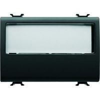 B-P 3M 1P NO 10A PORTE-ETIQ. LUM. NOIR GEWISS GW12192