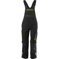 FORTIS Kids Latzhose 24, schw./limegreen,Gr98-104