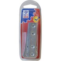 PIASTRA RETTA DI UNIONE ZN BL.4 PZ - 80X15 MM