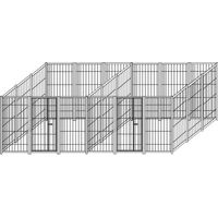 2 box uniti per cani da esterno con zincatura a caldo ciascuno da 300x300xh180 cm