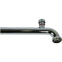 Abgangsbogen 90° Ablaufrohr gebogen 11/4" Messing verchromt 32 x 250 mm mit Belüfter 93 073 29