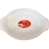 Guardini Ovaler Keramik-Bräter, 30x18 cm, Weiß