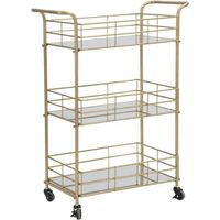 Carro de cocina mauro ferretti dorado 60x30 5 cm