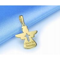 Goldener Engel als Geschenk für Mutter, Ehefrau, Tochter + Gravur