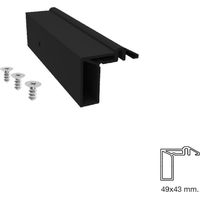 Profil Séparateur STAR Noir Mat 2Mts - Profil séparateur pour guide Saheco Star