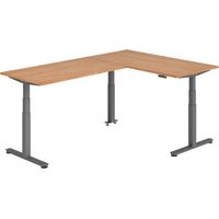 bümö Eckschreibtisch elektrisch höhenverstellbar L-Form Eckform: