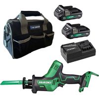 Hikoki CR18DAJ4Z 18V Brushless Recip Saw + X2 2AH Battery + Charger + Bag