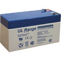 Ultracell – Batterie rechargeable Plomb/VRLA 12V 1.3Ah – Courant de décharge 18A – Température de fonctionnement -15°C à +50°C – Dimensions 97x43x58mm