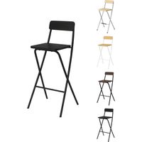 Taburete Plegable Alto de Metal Extra Grueso con Reposapies para Cocinas y Bar Silla con Respaldo Resistente