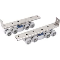 Weißer Kunststoff 8 Räder Schiebe Hängende Glastür Rollen 2st (891dd5e0579fed9dd4c21a32a3e1b833)