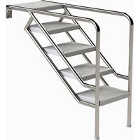 Eichenwald Pooltreppe Modell 08.3 Miami nur Unterteil Beckentiefe 1399mm 5 ABS-Stufen