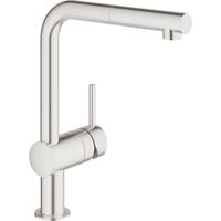 Mitigeur de cuisine bec en L – Finition GROHE StarLight – Cartouche céramique 46 mm – Angle de rotation 360° – 32168DC0