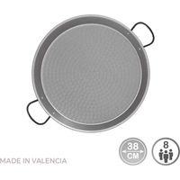 Poêle Paella Acier Puli ø38cm Cuisson Authentique Pour 8 Personnes - Vaello