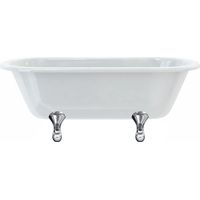 Baignoire îlot WINDSOR Burlington 1700 x 750 x 630 mm avec 4 pieds griffés standards chromés - Aquatop