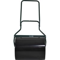 Rullo da giardino metallo impermeabile nero serbatoio 60L acqua sabbia 57x40x123cm