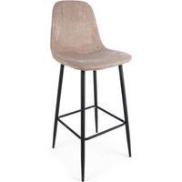 Set di 2 Sgabelli Bar IRELIA Tortora