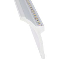 Ledkia – Moulure pour ruban LED 2m – Installation en surface – Compatible avec rubans jusqu’à 18mm – P.S. léger pour finition propre