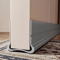 Joint d'étanchéité inférieur de porte gris de 93 cm, joint en silicone, (gris)