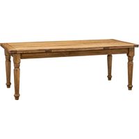 Solid natural lime wood table Kitchen table 220x100x80 cm Made in Italy Extendable table Dining room table Wooden table