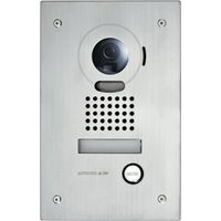 Aiphone – Platine de rue JODVF encastrée pour portier vidéo – Inox massif 2mm – IP54 – IK07 – Éclairage LED porte étiquette