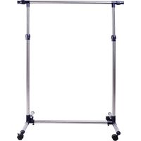 Perchero Acero Inoxidable Colgador Ropa 4 Ruedas Altura Ajustable 95x45x170cm