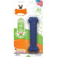 Giocattolo da mordere per cani Nylabone Plaque Attacker Naturale Taglia S Pollo Termoplastico
