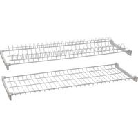 6 x MENSOLA SCOLAPIATTI ACCIAIO PLAST C/SUPP 56 CM