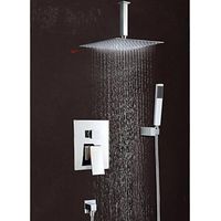 Montiert Duscharmatur mit Brausekopf 12 "Edelstahl und Handbrause