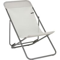 Transat Jardin Pliable - Chilienne Multi-positions - Largeur 52cm - Transatube 2 - Batyline® Iso - Beige Seigle - Lafuma Mobilier