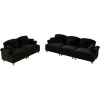 Canapé Cloud modular confort Chenille noir 272.00x83.50x93.00 ZIPSOFA Canapé