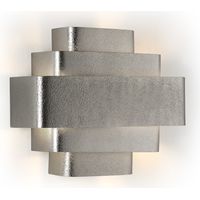 Wandleuchte 38X16X29 Silber Metall