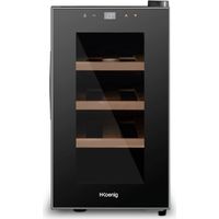 Cave à vin de service 8 bouteilles – Système anti-vibration – Température réglable 11-18°C – Éclairage LED – Dimensions 51x26x47 cm – Hkoenig