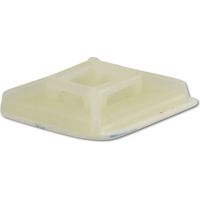 KSS Socle de fixation autocollant Polyamide 6.6, Naturel, L=26,1, l=26,1, 1 pièce