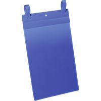 Tasca portadocumenti L210xH297mm A4 verticale con 2 alette blu scuro confezione da 50