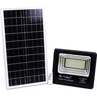 V-TAC VT-200W 200W LED Solarscheinwerfer mit IR-Fernbedienung kaltweiß 6000K Schwarzer Körper IP65 - 94026